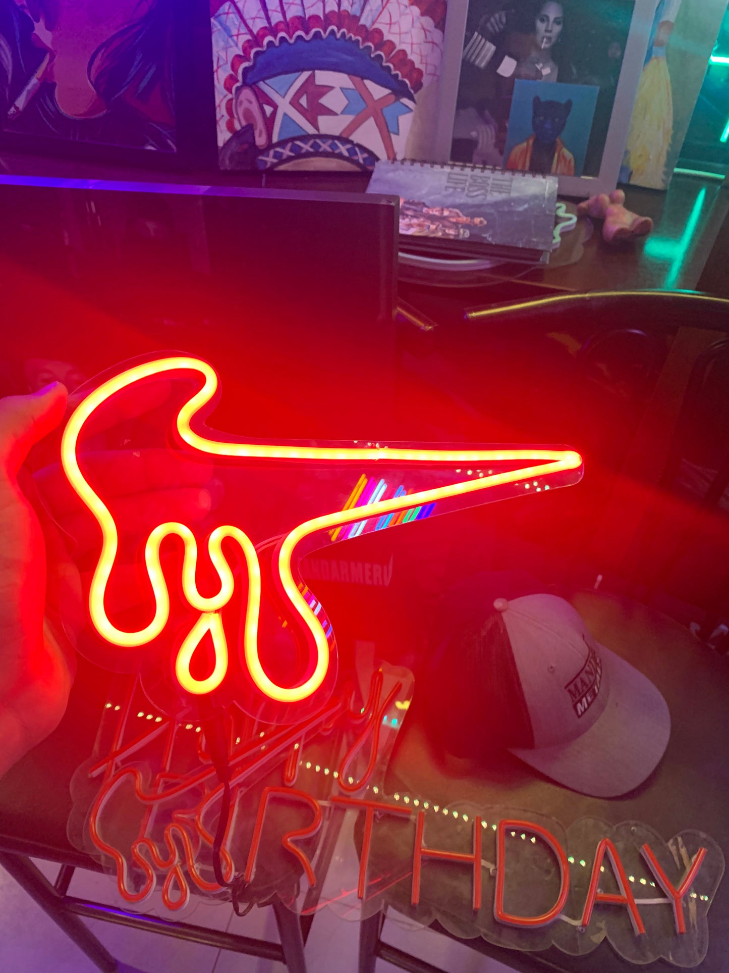 Swisshh Dripping Neon Sign