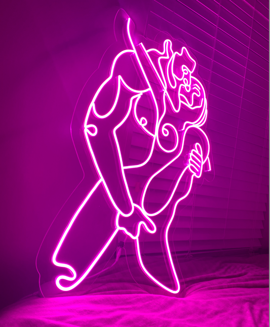 Intimate Couple Neon Sign